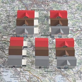 SCHWEIZER EINFAMILIENHAUS 15ER SET ASSORTIERT