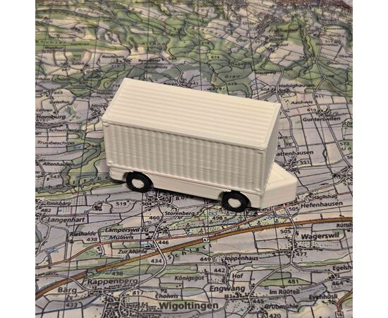 Anhänger mit Container