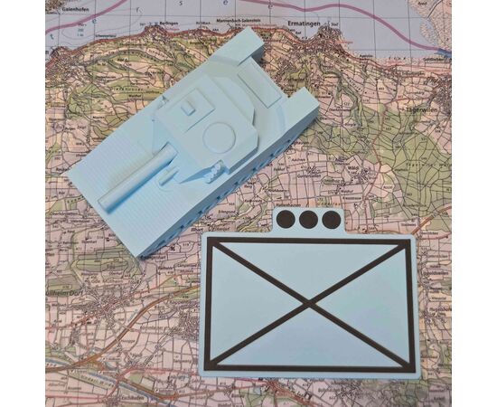 Schützenpanzer XL blau fix Grössenverhältnis ORDERSYMBOLS