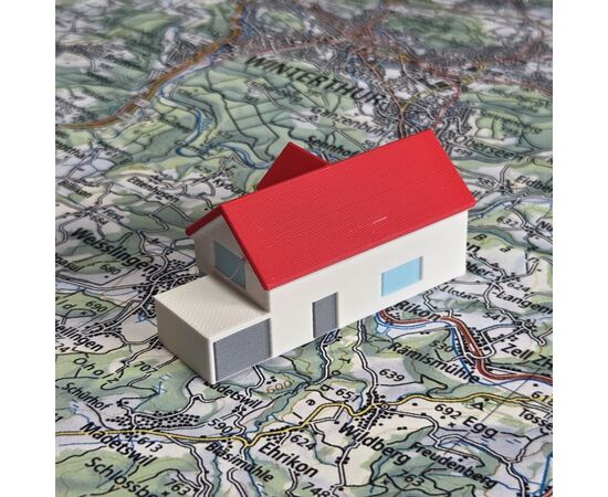 SCHWEIZER EINFAMILIENHAUS TYP 3 ROT back