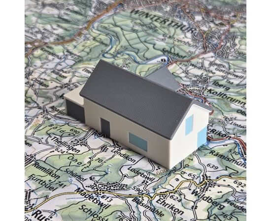 SCHWEIZER EINFAMILIENHAUS TYP 3 GRAU